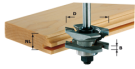 Фреза багетная пазовая HW S8 D46 x D12-NT Festool