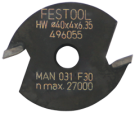 Фреза дисковая пазовая, сменная HW D40x4 KL Festool