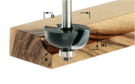 Фреза для изготовления желобка HW S8 D25,5/R6,35 KL Festool