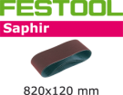 Лента шлиф. Saphir P 180,компл. из 10 шт.  820x120-P180-SA/10 Fe